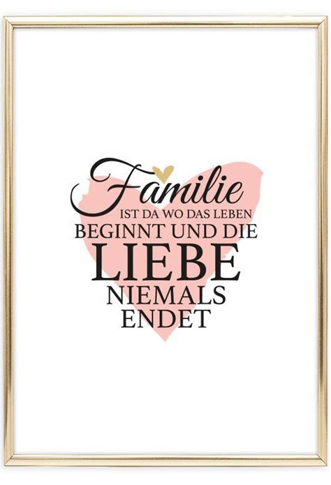 Zitate zu büchern & übers lesen lesenachtnics blog. Familie ist da wo das Leben beginnt, Poster in 2020 ...