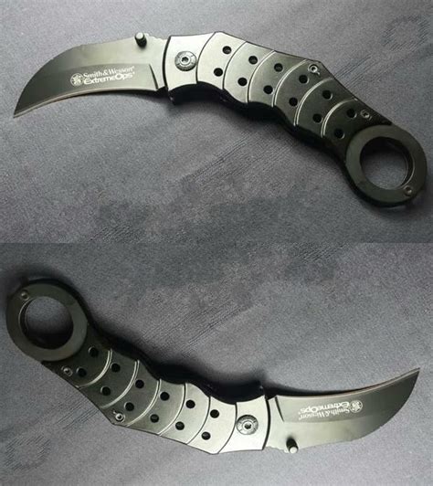 Pisau lipat kerambit smith&wesson extremeops karambit / kerambit merupakan senjata tradisional dari sumatera. Pisau Kerambit Black Smith