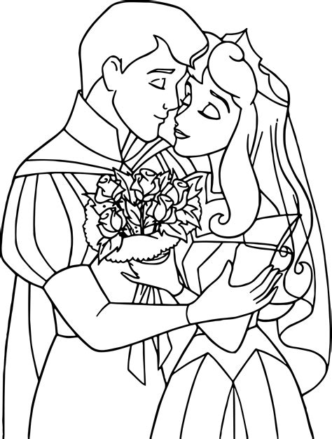Prince phillip coloring page from sleeping beauty category. Disney Aurora And Phillip Coloring Pages 05 ...