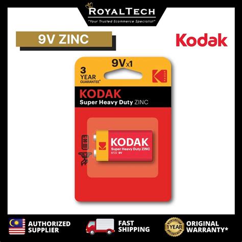 .address to touch 'n go in the consignment note of the prepaid envelope (tng address: Kodak 9V Extra Heavy Duty Zinc Batteries / Battery for ...