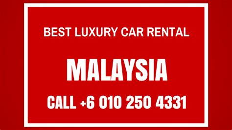 Car rental malaysia, compare all rental car providers in malaysia and book your rent a car for malaysia in 3 min. **Best Luxury Car Rental in Malaysia** | Call 010 250 4331 ...
