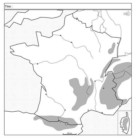 Carte de france vierge avec fleuves. Fonds de cartes du relief de France et Quiz