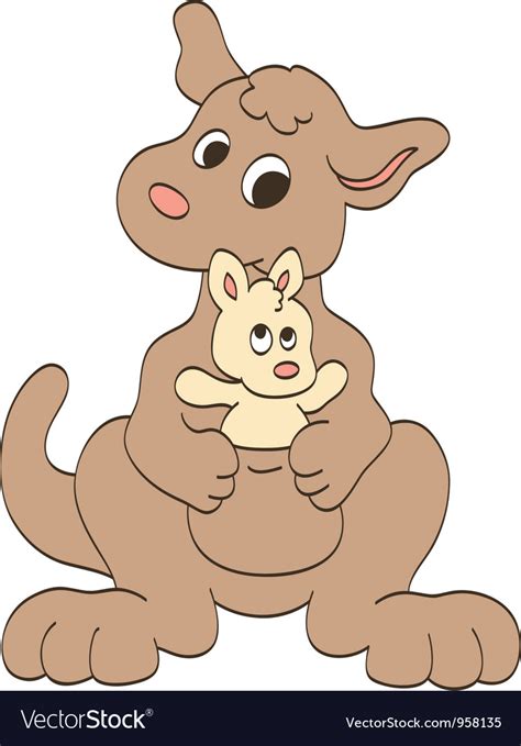 Amazon's choice for baby kangaroo. Mother and Baby Kangaroos Royalty Free Vector Image