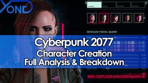 Cyberpunk 2077 Character Creation Full Analysis ...