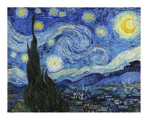 He was allowed more freedoms than any of the other patients. The Starry Night - VINCENT VAN GOGH 1889 Art Print by AUX ...