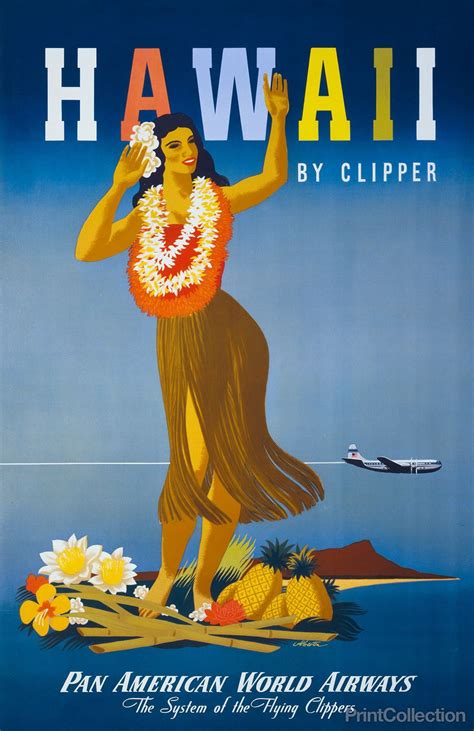 Maybe you would like to learn more about one of these? Hawaii by Clipper Ship | Travel posters, Retro travel ...