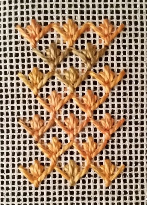Cross stitch variegated thread patterns. So pretty with variegated thread | Needlepoint stitches