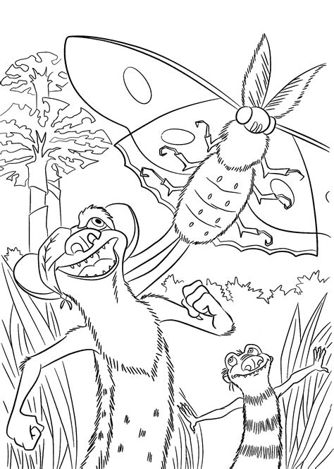 Must contain at least 4 different symbols; Coloring Pages Ice Age 3 - Coloring Home