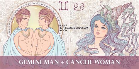 A capricorn woman loves a cancer man's dedication, and a cancer man loves a capricorn woman's persistence. Gemini man + Cancer woman famous couples ♊♋- Zodiac Couples