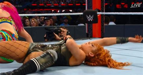 How do we know they're the hottest? Becky Lynch suffers wardrobe malfunction during WWE Royal ...