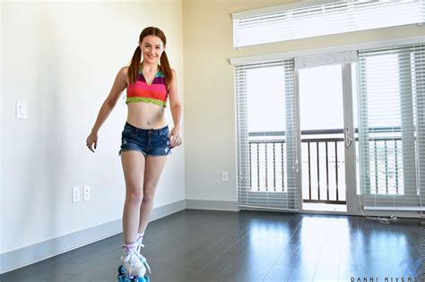 Craving the most amazing pornstars on the web having the hottest sex? Danni Rivers - Cute teen on roller skates is happy to get ...