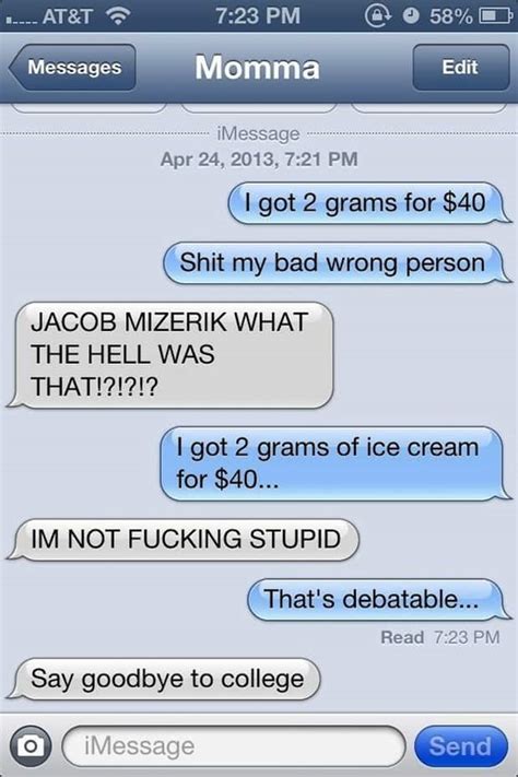 Given below are some cute advance april fool text messages to wish. 2 gr pour 40 $, un SMS pour provoquer ses parents...