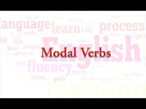 A speaker or writer can express certainty, possibility. 6- شرح (Modal Verbs) - YouTube