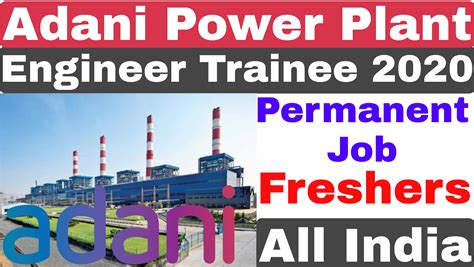 Adani power limited is committed to ensuring the nation's energy security with thermal and solar power plants across india. Adani Power Plant Engineer Trainee Recruitmentment 2020 ...