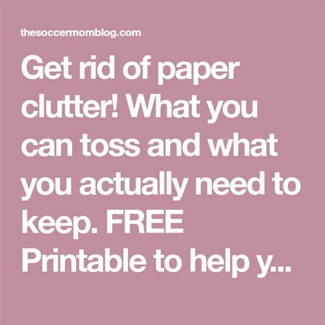Run a scan to find it out & clean up gbs junk. How to Get Rid of Paper Clutter at Home | Paper clutter ...