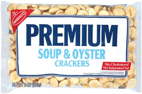 This original cracker are great with soups, chili and oysters. PREMIUM Soup & Oyster Crackers | Nabisco | Featured Brands ...