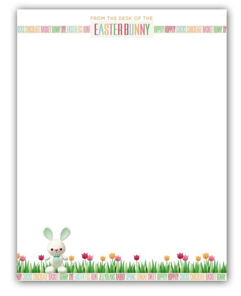 ✓ free for commercial use ✓ high quality images. Easter Bunny Stationary | Free Printable | Easter/Spring ...