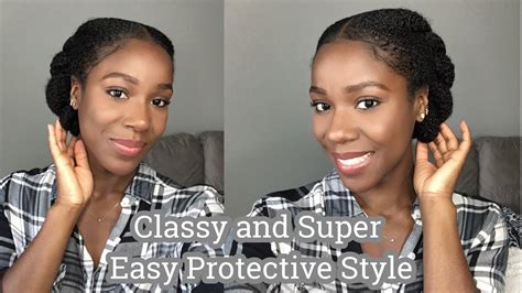 Want to keep your hair protected from the elements and experience less breakage? CLASSY & SUPER EASY PROTECTIVE STYLE | Natural Hair ...