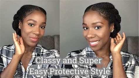 It's especially a great way to protect your hair while on vacation. CLASSY & SUPER EASY PROTECTIVE STYLE | Natural Hair ...