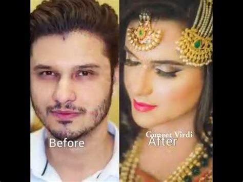 Transformation bridal makeup boy to male to female makeup transformation in indian bridal makeup transformation Male To Female Makeup Transformation In India | Saubhaya ...