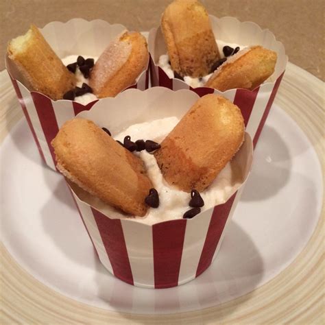 * spoon half of the cream filling over the lady fingers. Lady Finger Ricotta Cups | Lady fingers, Dessert bars ...