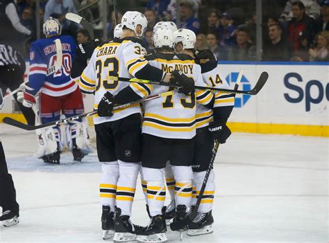 On november 20th the bruins open the boston garden by losing to the montreal. Bruins win third straight, 3-1 over Rangers