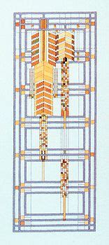 Frank lloyd wright cross stitch patterns. Stitchery - Dana House Fountain Window Stitchery Kit ...