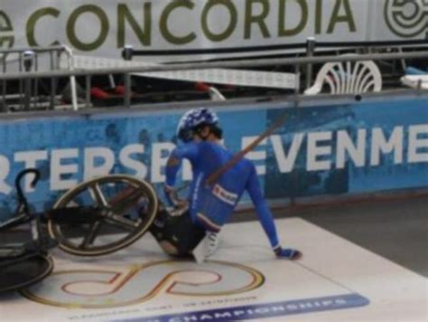 Track cycling has been around since at least 1870. Track cyclist picks up a splinter from the timber ...