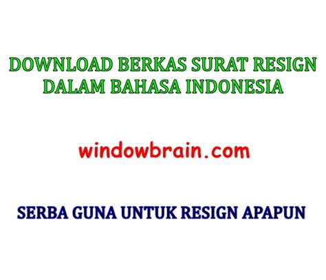 Contoh surat pengunduran diri kerja atau resign.docx. CONTOH SURAT RESIGN - resmi, terbaik, dan lengkap dalam ...