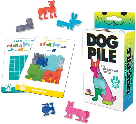 Includes 12 dogs, 12 cats, travel case each and instructions. Dog Pile Game - The Good Toy Group