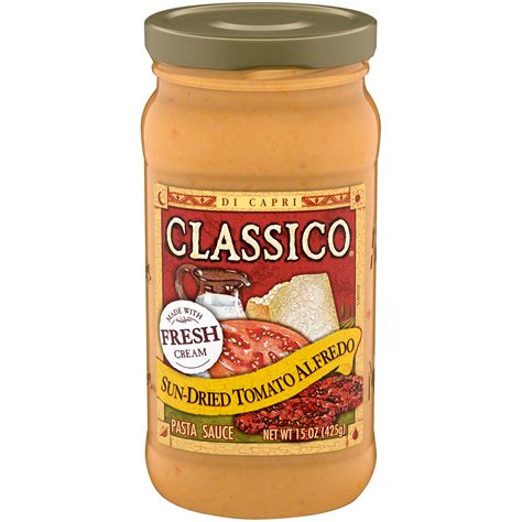 Classico Sun-Dried Tomato Alfredo Pasta Sauce, 15 oz Jar - Walmart.com - Walmart.com