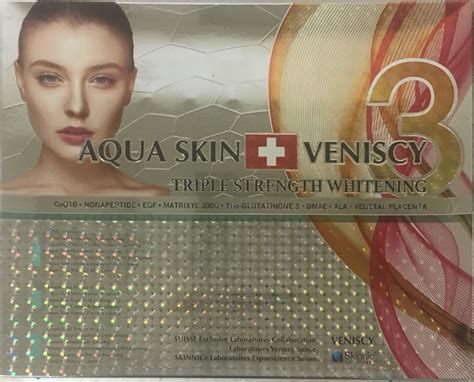 Free shipping & cash on delivery option is available. AQUA SKIN + VENISCY 3 TRIPLE STRENGTH WHITENING (SWISS ...