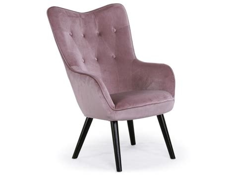Fauteuil noir agrémenté de textiles et le choix des couleurs est assez riche et varié, du rose au jaune en passant par le bleu canard. Fauteuil scandinave klarys velours rose - Vente de MENZZO ...