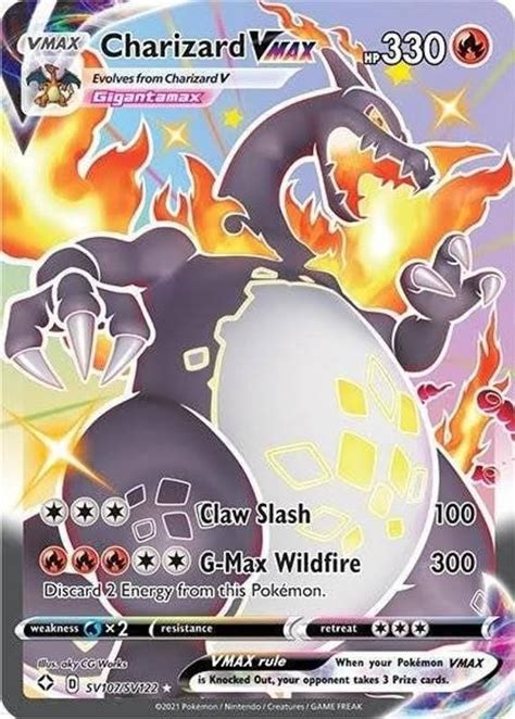 Check spelling or type a new query. Charizard VMAX SV107/SV122 Shining Fates Holo Full Art Shiny Vault Card in 2021 | Pokemon ...