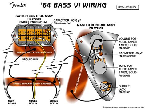 Click on the image to enlarge. Fender Mustang Wiring Diagram | Manual E-Books - Fender Mustang Wiring Diagram | Wiring Diagram