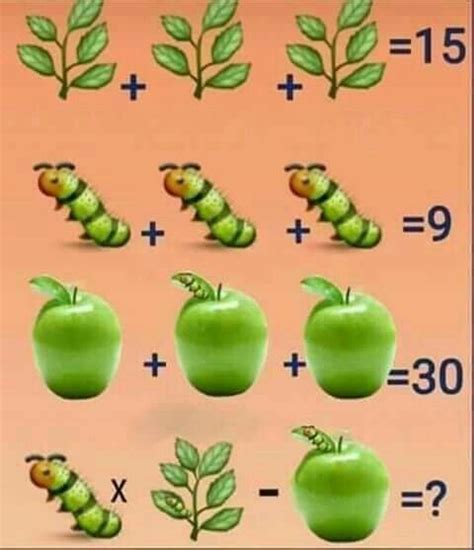 This math puzzle is really interesting and is viral all around the world. (3×9)-12=15 unten ein Blatt mehr + Raupe | Rätsel und ...