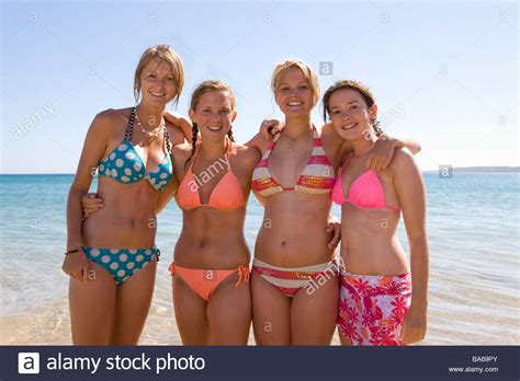 Brought to you by xxxbunker.com. Teenage girls posing at beach Stock Photo: 23496339 - Alamy