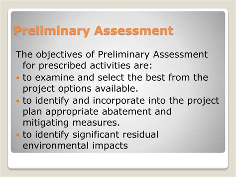 Environmental quality (prescribed activities) (environmental impact. PPT - Environmental Impact Assessment PowerPoint ...