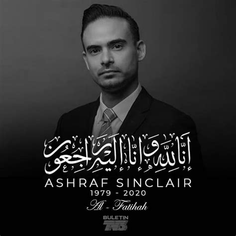 Ia bahkan menjalani olahraga ekstrem, seperti scuba diving atau menyelam. Al-Fatihah.. Ashraf Sinclair meninggal dunia punca ...