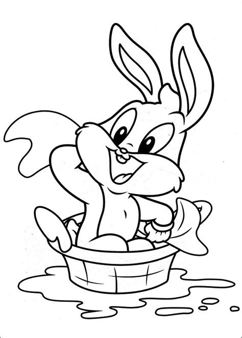 Bunny takes a shower original video. Baby Bugs Taking A Shower Coloring - Play Free Coloring ...