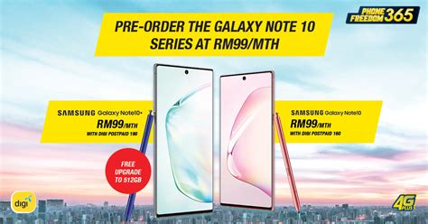 Digi malaysia offers the best internet plan package for smartphones with the lowest subsidized phone price. Get Your Hands On The New Samsung Galaxy Note 10 a ...