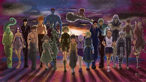 Check out this fantastic collection of hunter x hunter wallpapers, with 72 hunter x hunter background images for your desktop, phone or tablet. HUNTER×HUNTER【ゴン＝フリークス,キルア＝ゾルディック,クラピカ,レオリオ＝パラディナイト,ネフェル ...
