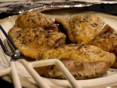 I would try 400 degrees f or 375 and see how that goes if you can't get a thermometer. How to Bake Boneless Chicken Thighs | eHow