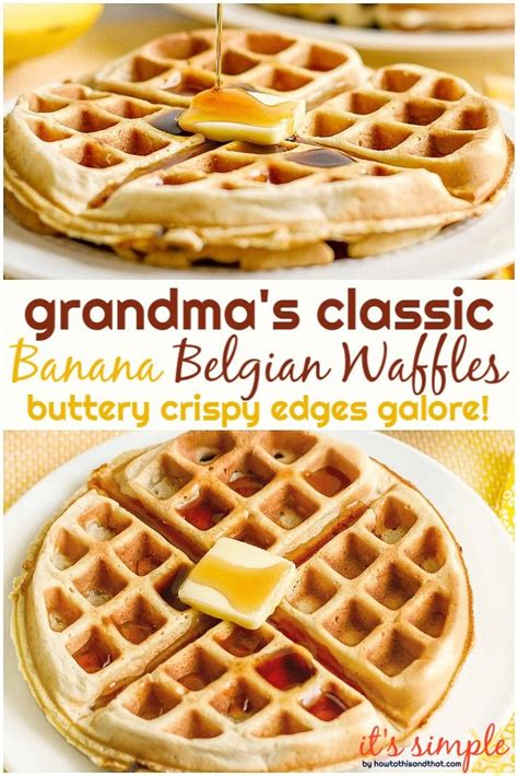 How do people enjoy semovita? #breakfastfordinner Classic Banana Belgian Waffle recipe ...