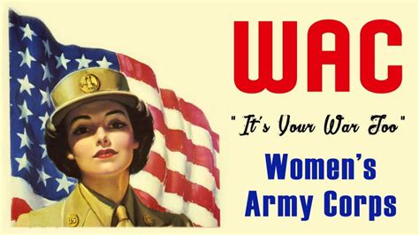 Submitted 1 hour ago by notboybreak786. WAC (Women's Army Corps): "It's Your War Too" 1944 US Army ...