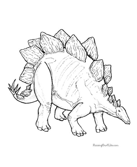 Die malvorlage hat das optimale format, um auf einer din. Dinosaur - Stegosaurus coloring sheets