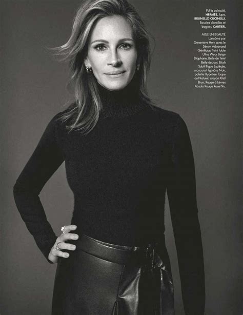 She has won three golden globe awards from eight nominations, and has been nominated for four academy awards for her film acting, winning the academy award for best actress for her performance in erin brockovich. JULIA ROBERTS in Elle Magazine, France December 2019 ...
