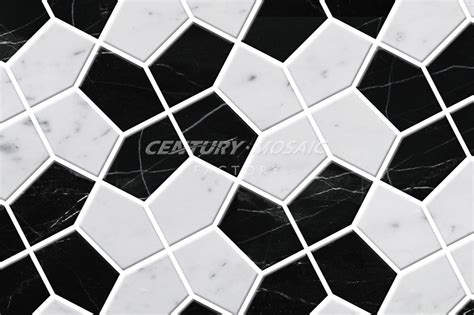 Need help choosing a tile pattern? Windmill Pattern Mosaic Tile Centurymosaic Marble Mosaic ...