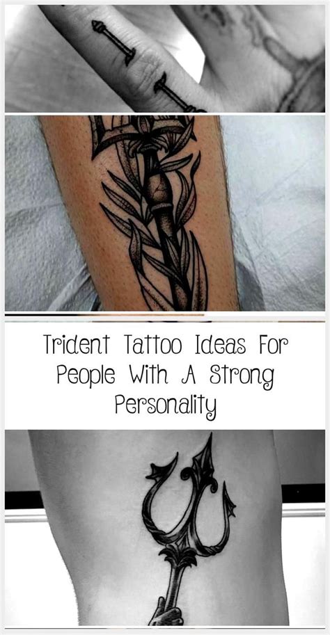 They can develop slowly over time, but they are usually permanent. Trident tattoo ideas for people with a strong personality #populartattooPlacemen... in 2020 ...