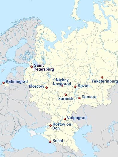 Harta turistică, rutieră și geografică; Harta Rusiei
